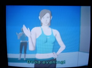 My creepy, pale, dead-eyed virtual trainer.  Yeah, I'd probably still bone her...